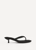 Linzi Ascend Black Faux Suede Mule Heels - 5 Image 2