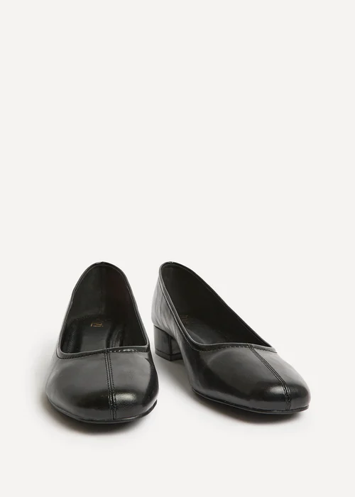 Linzi Origin Black Low Block Court Heels - 6 Image 3