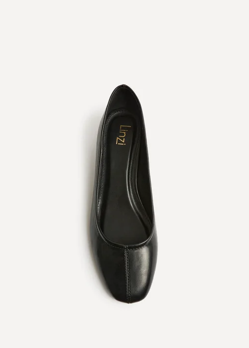 Linzi Origin Black Low Block Court Heels - 6 Image 4