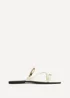 Linzi Lillie Nude Toe Ring Flat Sandals - Size 5 Image 2