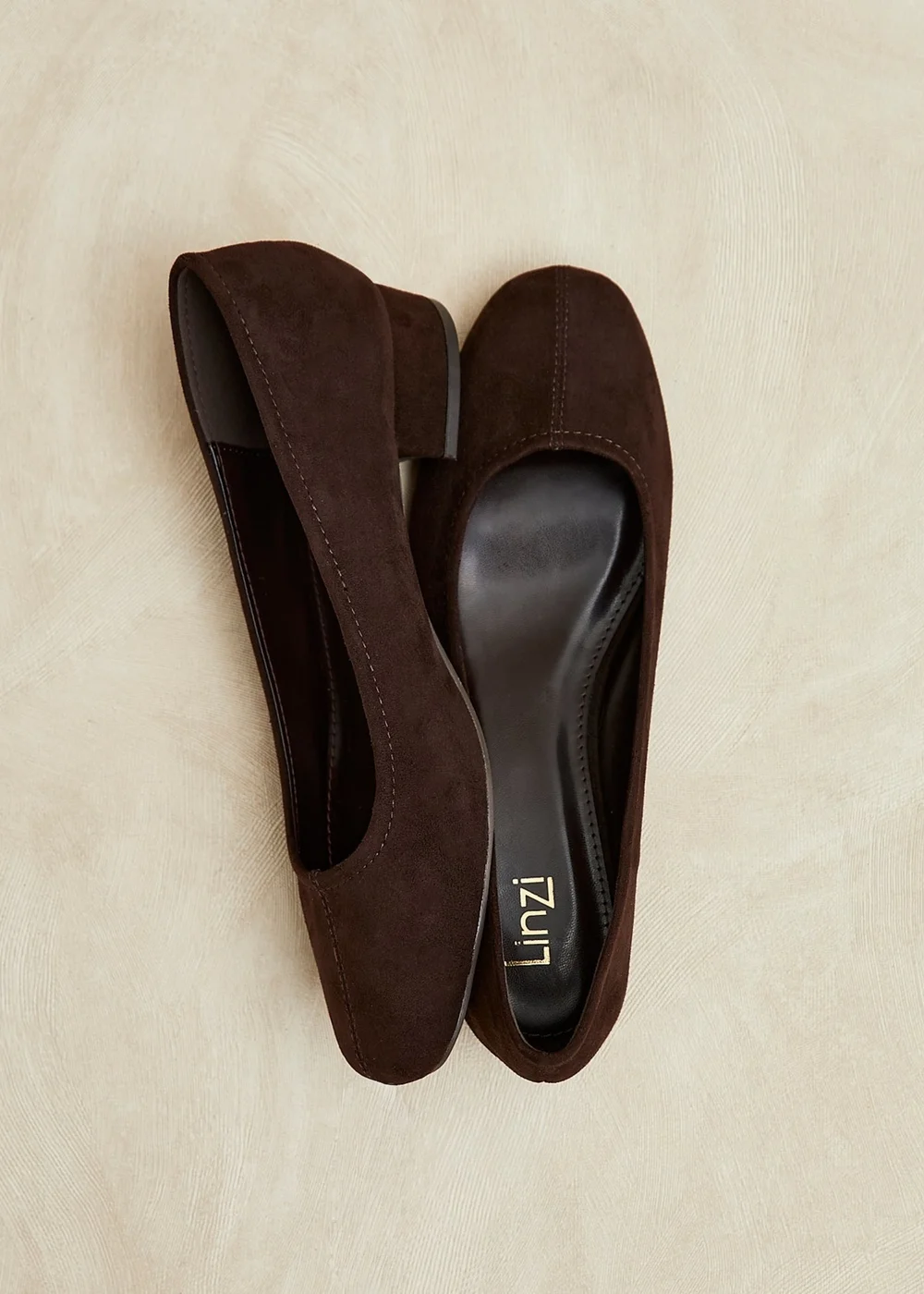 Linzi Origin Brown Low Block Court Heels - 5 Image 1