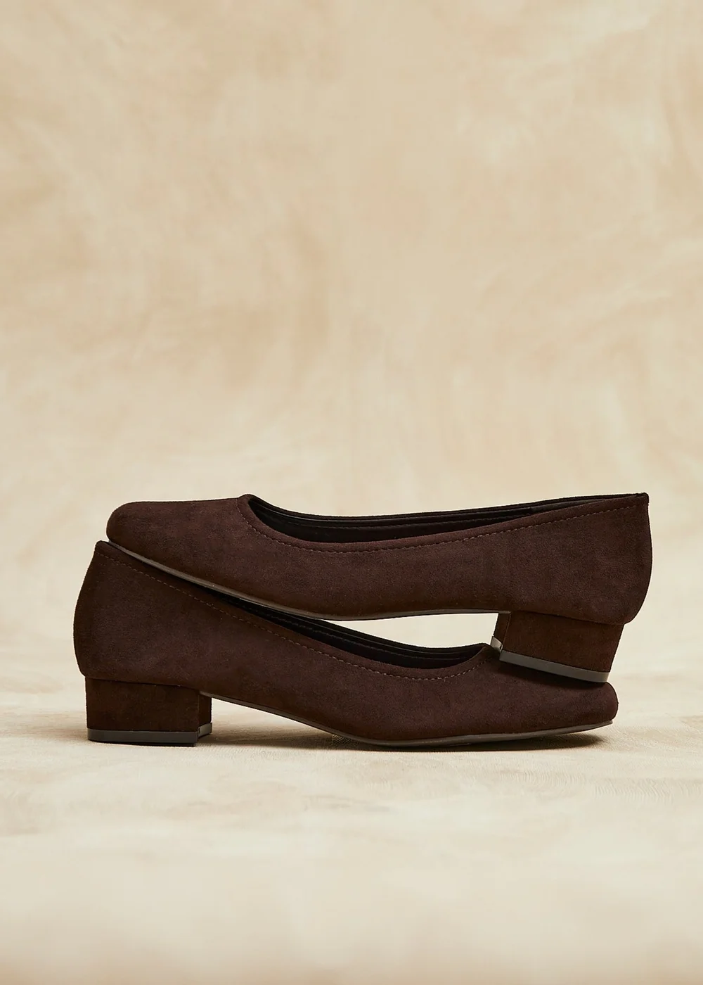 Linzi Origin Brown Low Block Court Heels - 5 Image 6