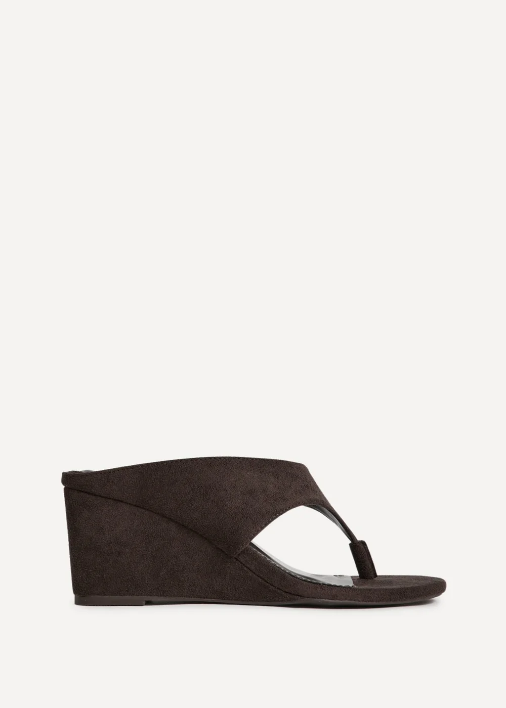 Linzi Avalon Brown Toe Post Wedge Sandals - 5 Image 2