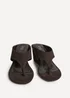 Linzi Avalon Brown Toe Post Wedge Sandals - 5 Image 3