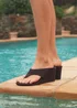Linzi Avalon Brown Toe Post Wedge Sandals - 5 Image 1