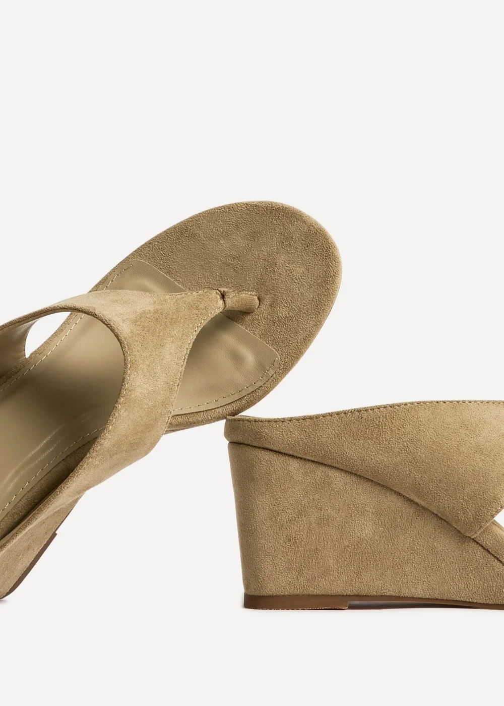 Linzi Avalon Sand Toe Post Wedge Sandals - 4 Image 5