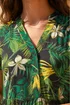 Roman Green Tropical Leaf Print V-Neck Midi Dress - 10 Image 4
