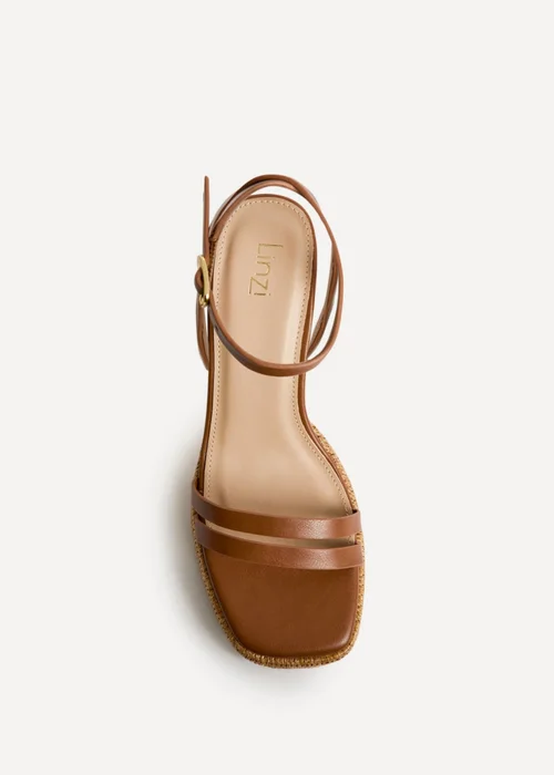 Linzi Ayla Tan Platform Heeled Sandals - 5 Image 4