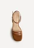 Linzi Ayla Tan Platform Heeled Sandals - 5 Image 4
