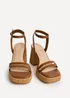 Linzi Ayla Tan Platform Heeled Sandals - 5 Image 3