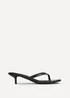 Linzi Stassie Black Mule Heels - Size 7 Image 2