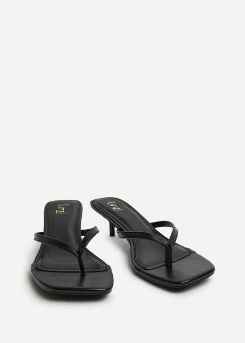 Linzi Stassie Black Mule Heels - Size 7 Image 3