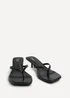 Linzi Stassie Black Mule Heels - Size 7 Image 3
