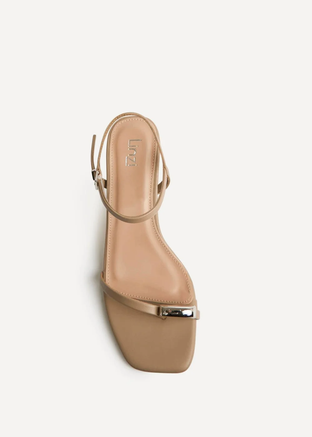 Linzi Amira Taupe Heeled Sandals - 7 Image 3