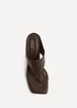 Linzi Kyoto Brown Mule Heels - 4 Image 4