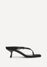 Linzi Elanie Black Mule Heels - 7 Image 2