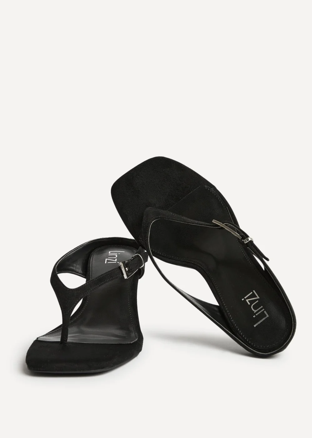 Linzi Elanie Black Mule Heels - 7 Image 5