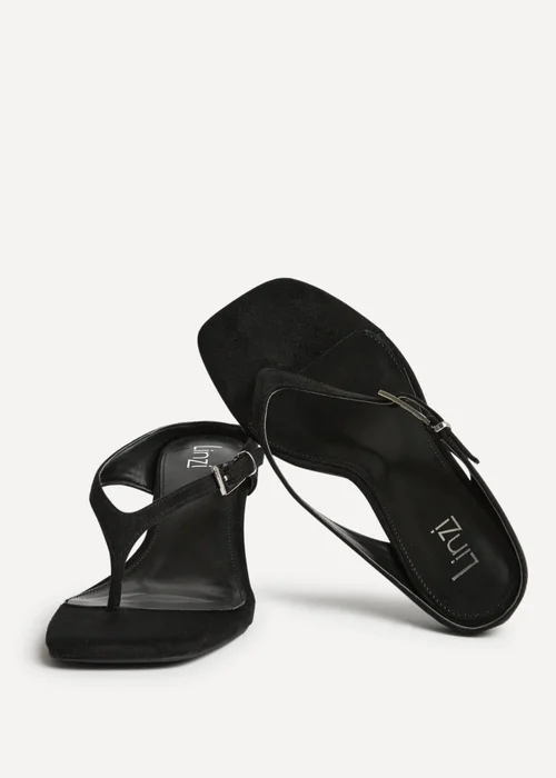 Linzi Elanie Black Mule Heels - 7 Image 5