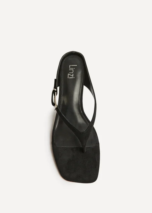 Linzi Elanie Black Mule Heels - 7 Image 4