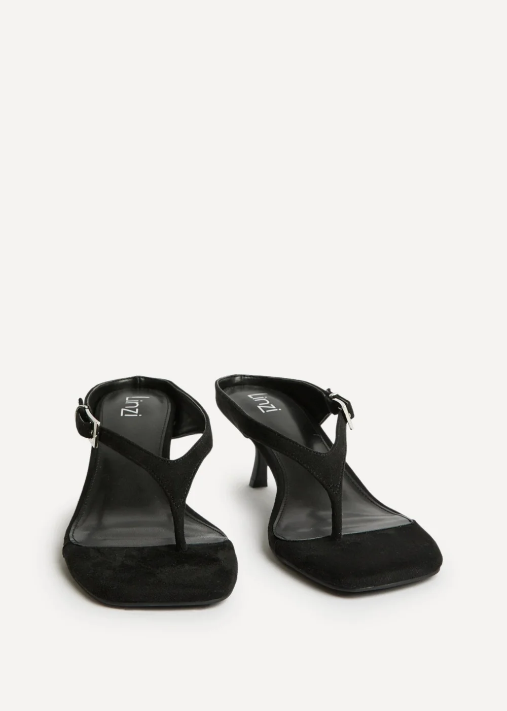 Linzi Elanie Black Mule Heels - 7 Image 3