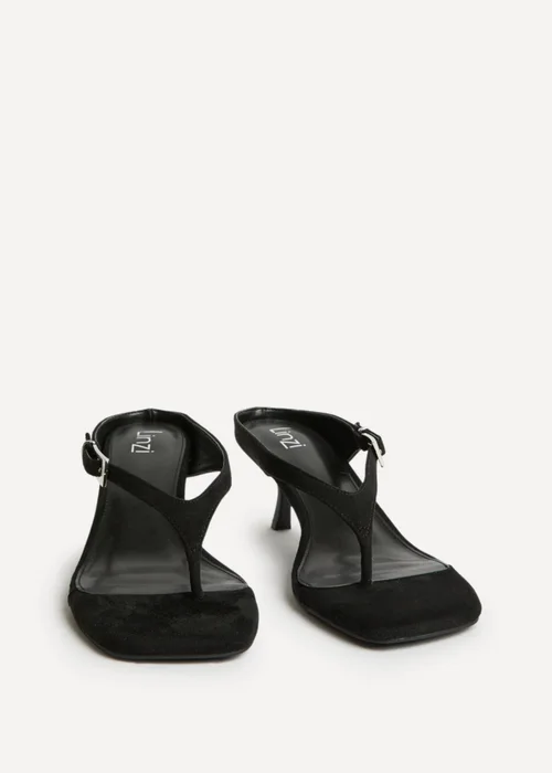 Linzi Elanie Black Mule Heels - 7 Image 3