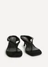 Linzi Elanie Black Mule Heels - 7 Image 3