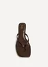 Linzi Stassie Brown Mule Heels - 7 Image 4