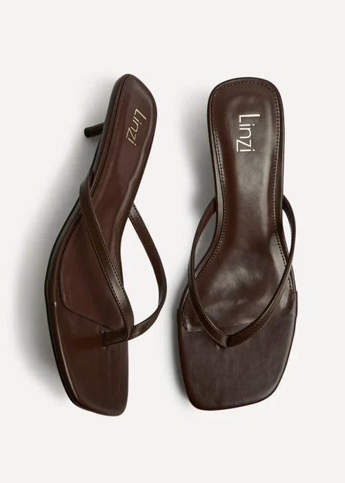 Linzi Stassie Brown Mule Heels - 7 Image 5