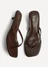 Linzi Stassie Brown Mule Heels - 7 Image 5