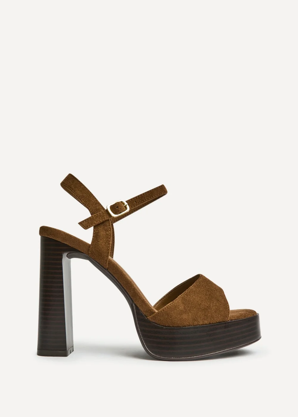 Linzi Alto Brown Platform Heeled Sandals - 5 Image 2