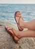 Linzi Mist Tan Toe Ring Flat Sandals - 7 Image 1