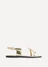 Linzi Mist Gold Toe Ring Flat Sandals - 8 Image 2