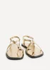 Linzi Mist Gold Toe Ring Flat Sandals - 8 Image 3