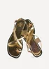 Linzi Mist Gold Toe Ring Flat Sandals - 8 Image 5