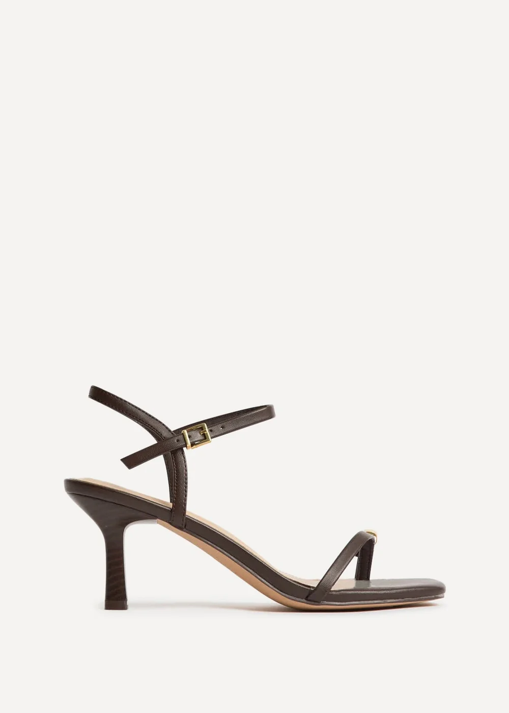 Linzi Amira Brown Heeled Sandals - Size 6 Image 2