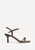 Linzi Amira Brown Heeled Sandals - Size 6 Image 2
