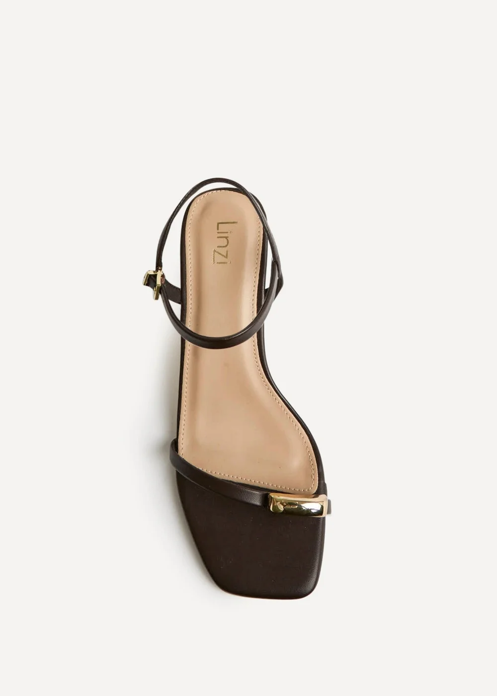 Linzi Amira Brown Heeled Sandals - Size 6 Image 4