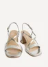 Linzi Remain Wide Fit Silver Heeled Sandals - 5 Image 5