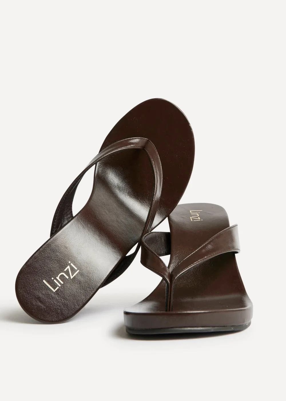 Linzi Joia Brown Wedge Mules - 6 Image 5