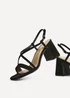 Linzi Remain Wide Fit Black Heeled Sandals - 4 Image 5