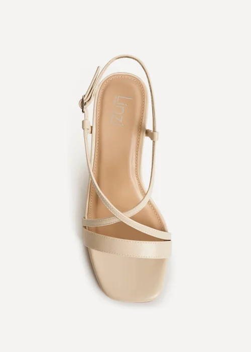 Linzi Remain Wide Fit Nude Heeled Sandals - Size 6 Image 4