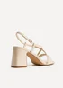 Linzi Remain Wide Fit Nude Heeled Sandals - Size 6 Image 5