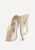 Linzi Joia Ivory Wedge Mules - Size 6 Image 5