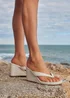 Linzi Joia Ivory Wedge Mules - Size 6 Image 1