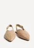 Linzi Lorna Beige Faux Suede Ballet Flats - 5 Image 3