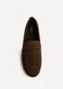 Linzi Bree Brown Suede Leather Penny Loafer - 8 Image 4