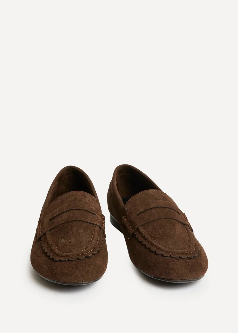 Linzi Bree Brown Suede Leather Penny Loafer - 8 Image 3