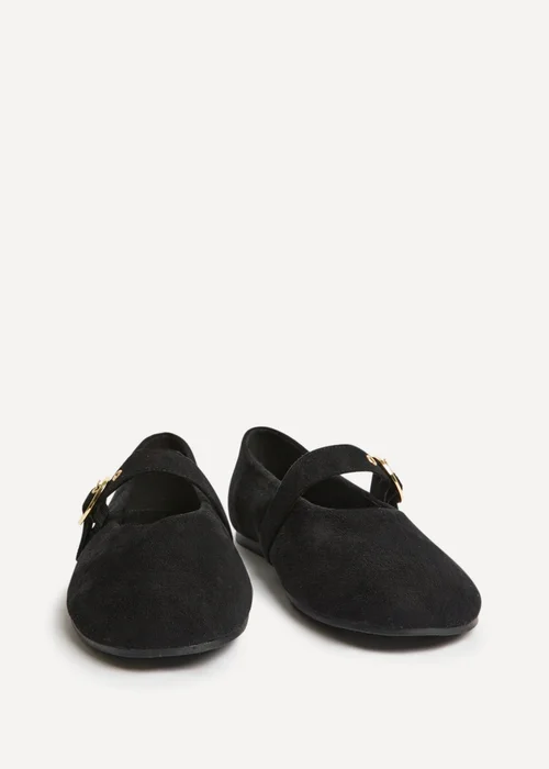 Linzi Nova Wide Fit Black Mary Jane Flats - 4 Image 3