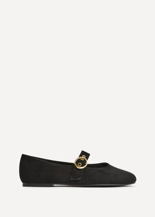 Linzi Nova Wide Fit Black Mary Jane Flats - 4 Image 2