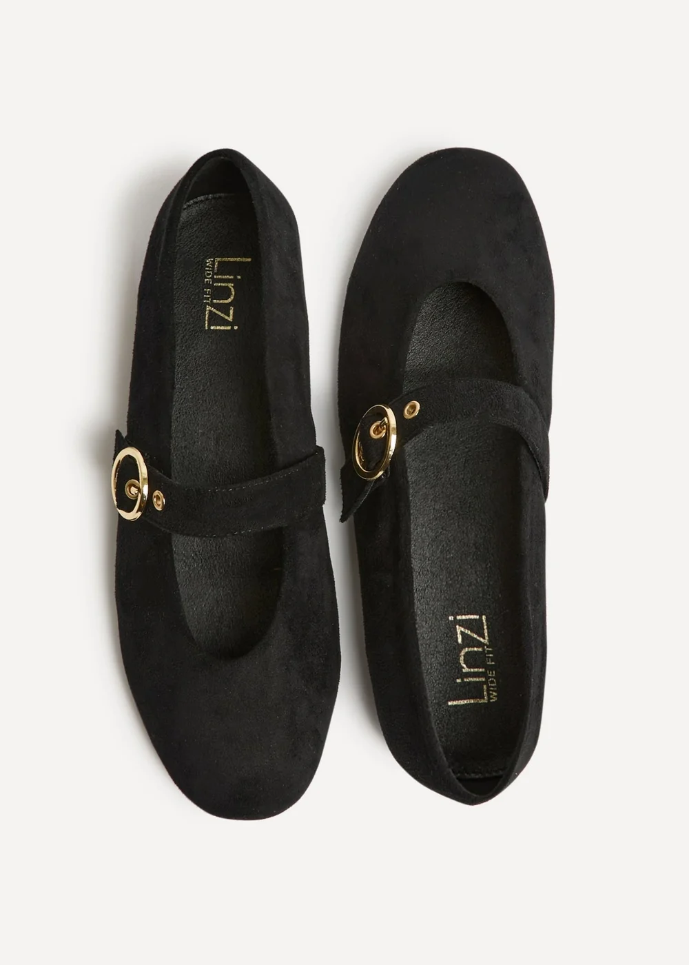 Linzi Nova Wide Fit Black Mary Jane Flats - 4 Image 5